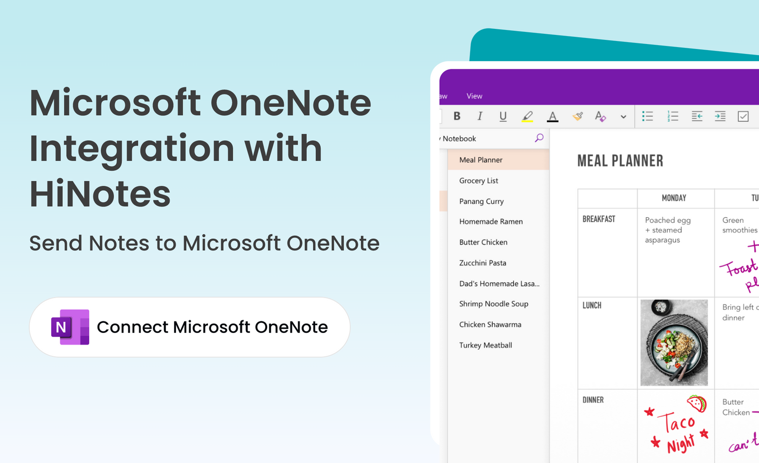 Microsoft OneNote: A New Member of the HiNotes Integration Family